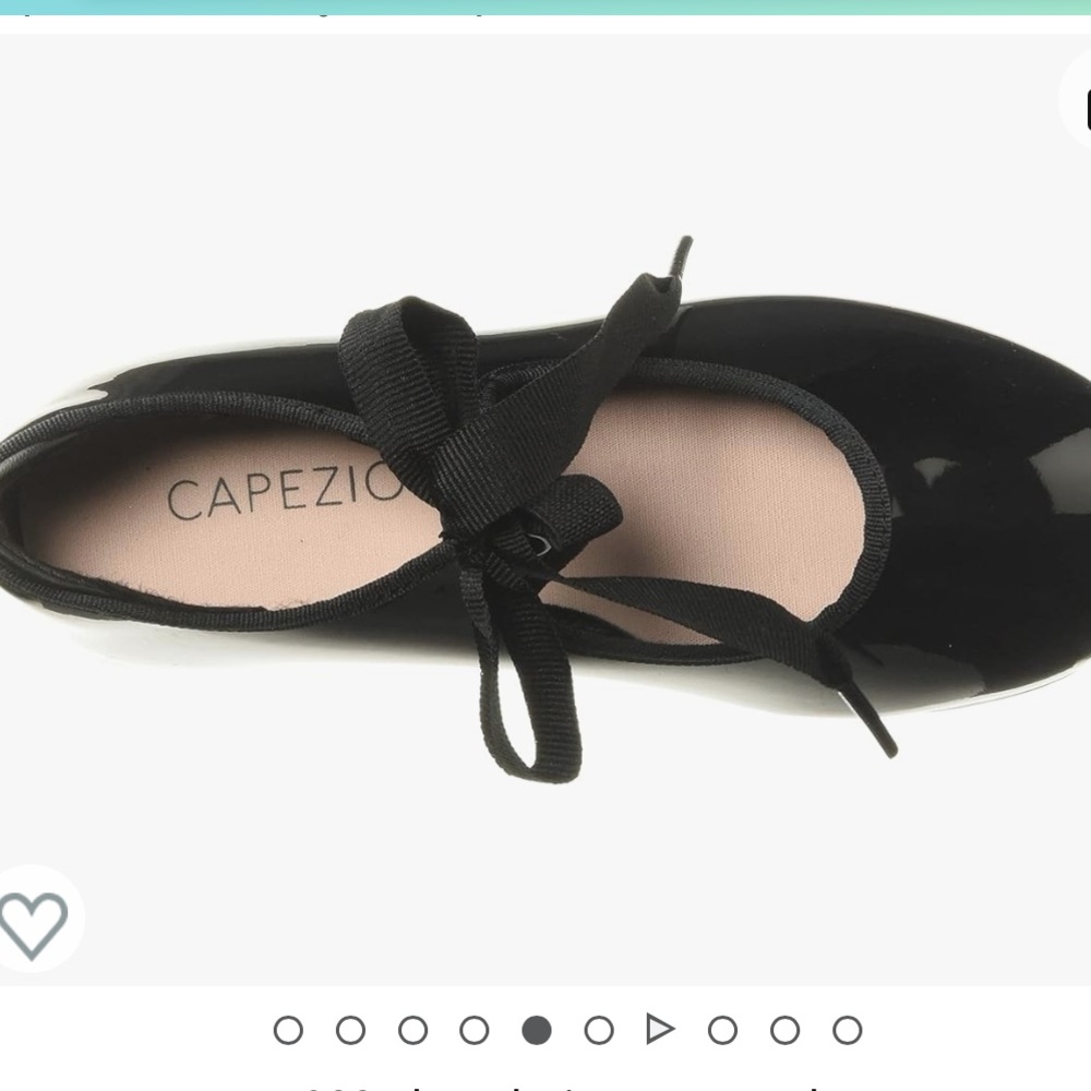 Capezio girls tap shoes size 9.5